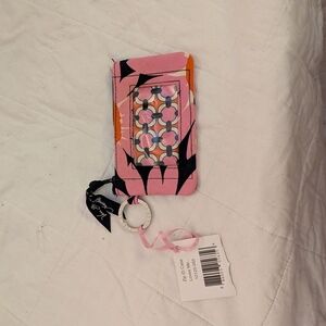 Vera Bradley Loves Me Zipper ID Case